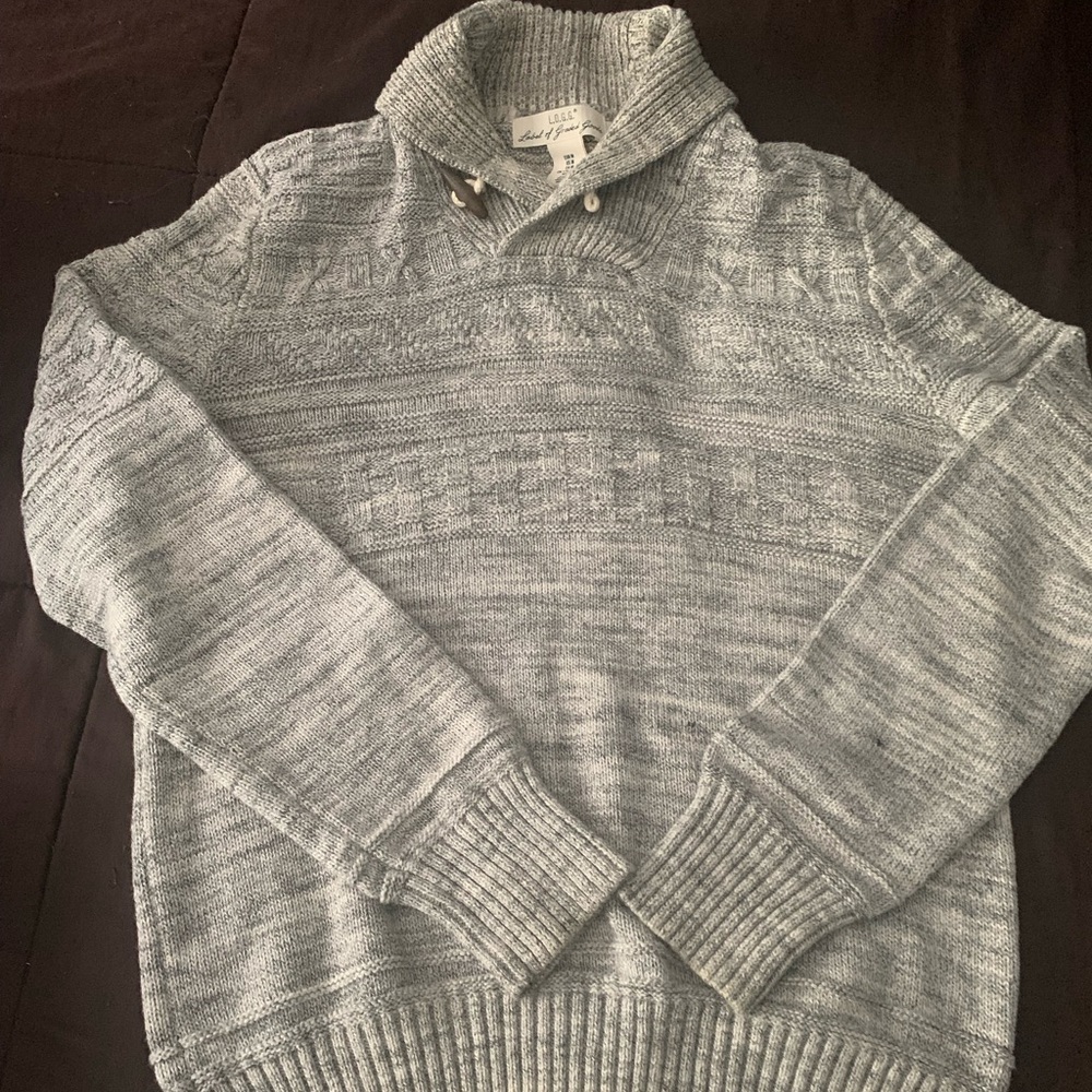 Cream and Grey Sweater